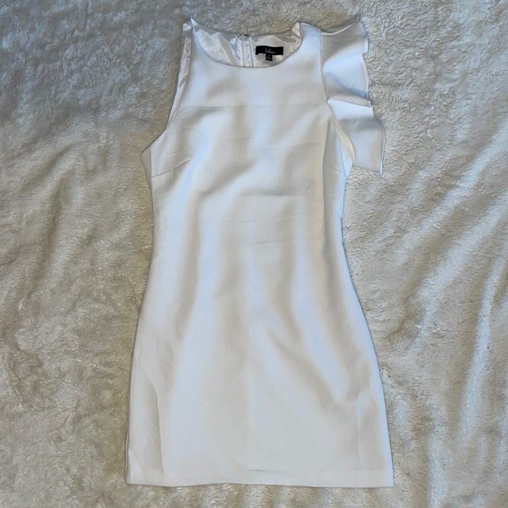 Lulus Dinah White One-Shoulder Dress